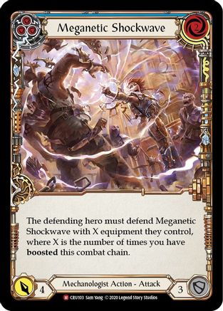 Meganetic Shockwave (CRU103) - Crucible of War 1st Edition Rainbow Foil