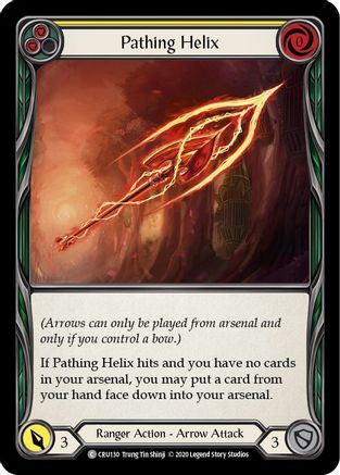 Pathing Helix (Yellow) (CRU130) - Crucible of War 1st Edition Rainbow Foil