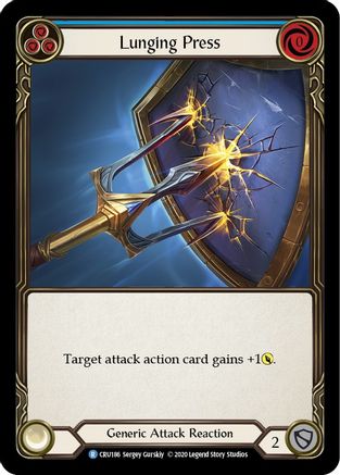 Lunging Press (CRU186) - Crucible of War 1st Edition Rainbow Foil