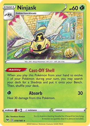 Ninjask 14/185 - Vivid Voltage Reverse Holofoil