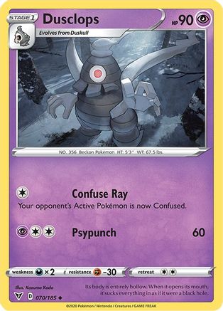 Dusclops 70/185 - Vivid Voltage