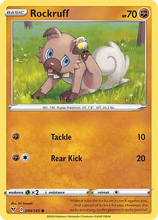 Rockruff 94/185 - Vivid Voltage