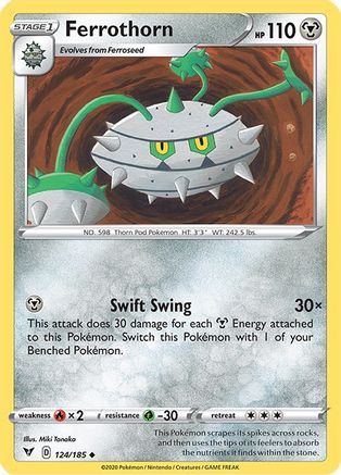 Ferrothorn 124/185 - Vivid Voltage Reverse Holofoil