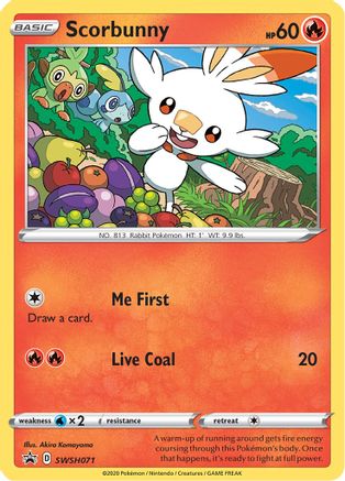Scorbunny SWSH071/307 - SWSH Black Star Promos Holofoil