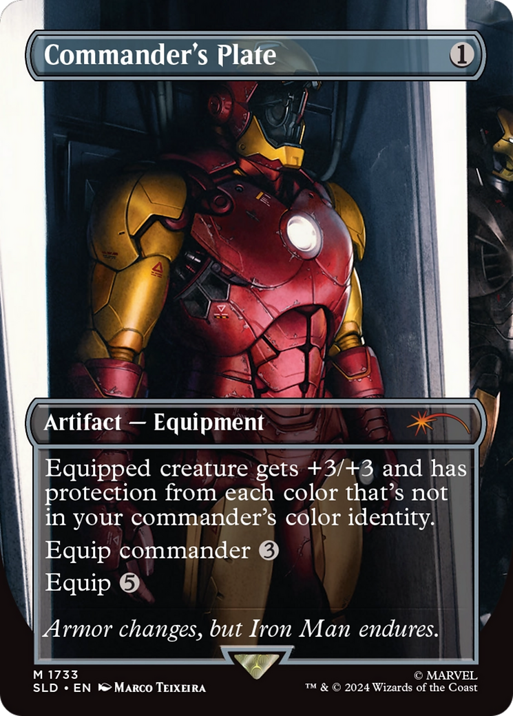 Commander's Plate (SLD-1733) - Secret Lair Drop (Borderless) - Premium MTG Single from Wizards of the Coast - Just $27.10! Shop now at Game Crave Tournament Store