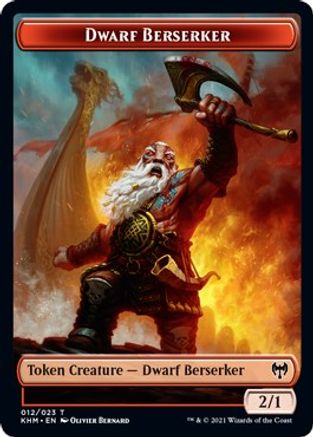 Dwarf Berserker // Koma's Coil Double-Sided Token (KHM-12 // 7) - Kaldheim Foil
