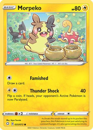 Morpeko 35/72 - Shining Fates Reverse Holofoil