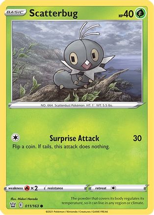 Scatterbug 11/163 - Battle Styles Reverse Holofoil