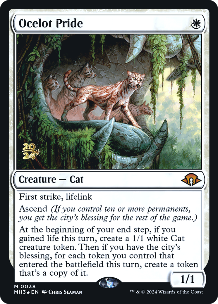 Ocelot Pride (PMH3-38S) - Modern Horizons 3 Promos Foil - Premium MTG Single from Wizards of the Coast - Just $37.70! Shop now at Game Crave Tournament Store
