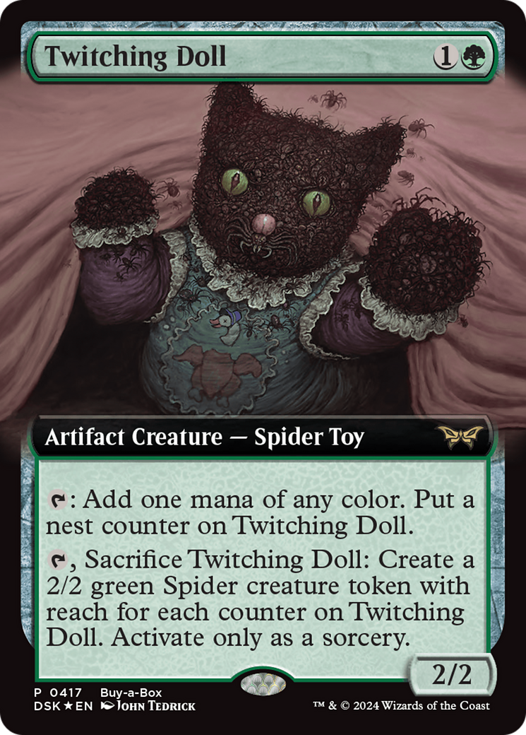Twitching Doll (DSK-417) - Duskmourn: House of Horror: (Extended Art) Foil - Premium MTG Single from Wizards of the Coast - Just $0.36! Shop now at Game Crave Tournament Store