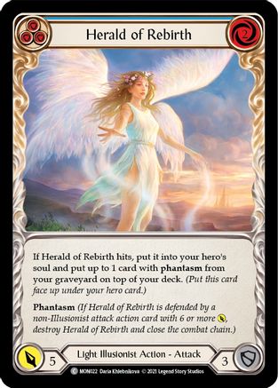 Herald of Rebirth (Blue) (MON022) - Monarch 1st Edition