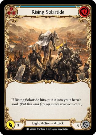 Rising Solartide (Blue) (MON080) - Monarch 1st Edition