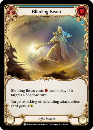 Blinding Beam (Blue) (MON086) - Monarch 1st Edition Rainbow Foil