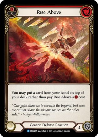 Rise Above (Red) (MON257) - Monarch 1st Edition Rainbow Foil
