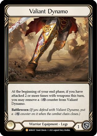 Valiant Dynamo (MON107) - Monarch Unlimited Edition Rainbow Foil