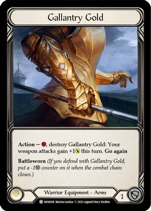 Gallantry Gold (MON108) - Monarch Unlimited Edition Rainbow Foil