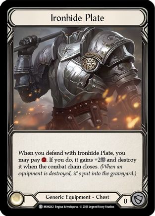 Ironhide Plate (MON242) - Monarch 1st Edition