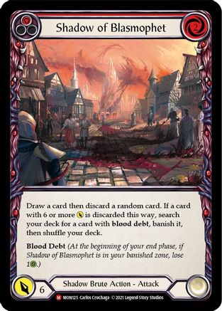 Shadow of Blasmophet (MON125) - Monarch Unlimited Edition Rainbow Foil