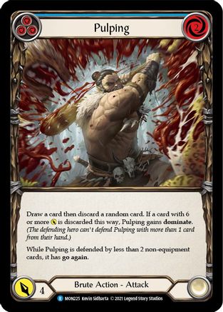 Pulping (Blue) (MON225) - Monarch Unlimited Edition Rainbow Foil