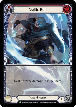 Voltic Bolt (Red) - LGS041 (LGS041) - Flesh and Blood: Promo Cards Rainbow Foil