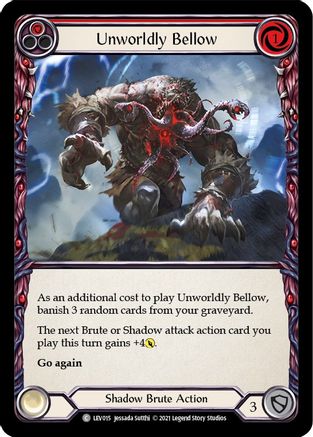 Unworldly Bellow (Red) (LEV015) - Blitz Deck: Monarch - Levia