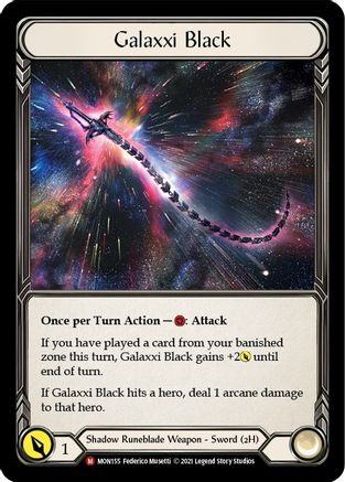 Galaxxi Black (Alternate Art) (MON155) - Monarch 1st Edition Cold Foil