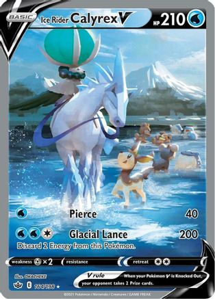 Ice Rider Calyrex V 164/198 - Chilling Reign Holofoil