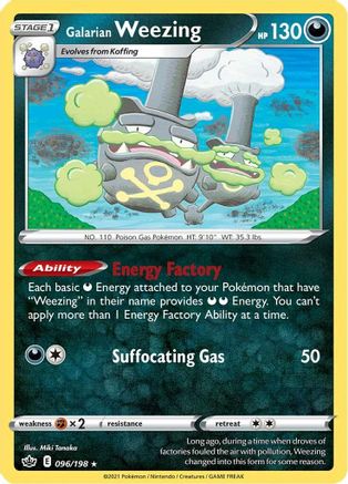 Galarian Weezing 96/198 - Chilling Reign Reverse Holofoil