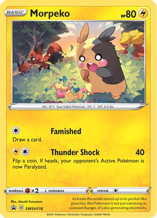 Morpeko SWSH116/307 - SWSH Black Star Promos Holofoil