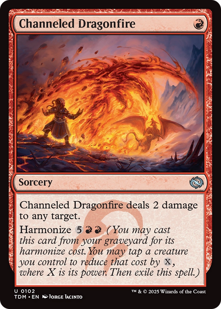 Channeled Dragonfire (TDM-102) - Tarkir: Dragonstorm Foil - Premium MTG Single from Wizards of the Coast - Just $0.08! Shop now at Game Crave Tournament Store