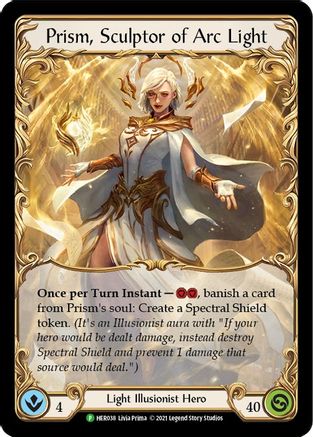 Prism, Sculptor of Arc Light - HER038 (HER038) - Flesh and Blood: Promo Cards Unlimited Edition Rainbow Foil