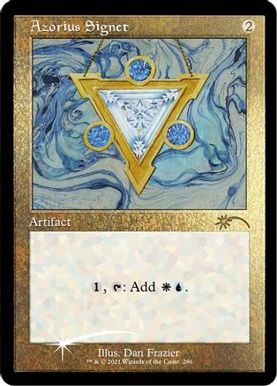 Azorius Signet (Foil Etched) (SLD-286) - Secret Lair Drop Series Foil - Premium MTG Single from Wizards of the Coast - Just $3.54! Shop now at Game Crave Tournament Store