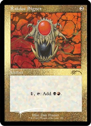 Rakdos Signet (Foil Etched) (SLD-289) - Secret Lair Drop Series Foil - Premium MTG Single from Wizards of the Coast - Just $6.52! Shop now at Game Crave Tournament Store