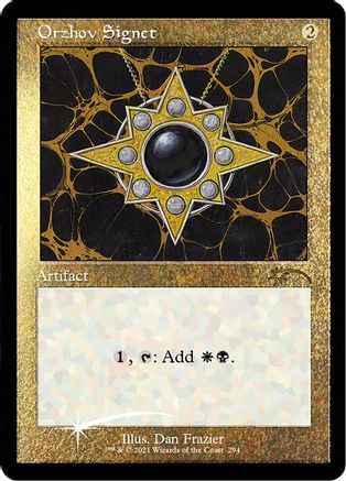 Orzhov Signet (Foil Etched) (SLD-294) - Secret Lair Drop Series Foil - Premium MTG Single from Wizards of the Coast - Just $4.01! Shop now at Game Crave Tournament Store