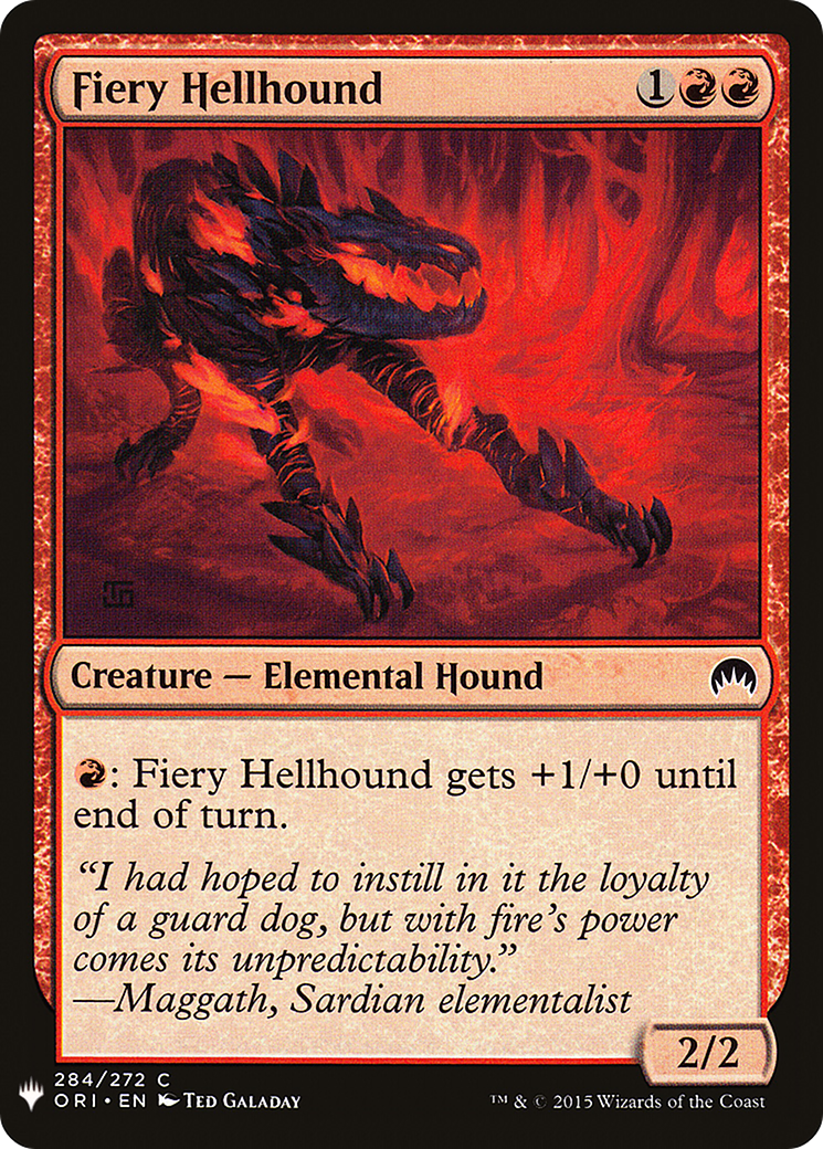 Fiery Hellhound (MB1-924) - Mystery Booster
