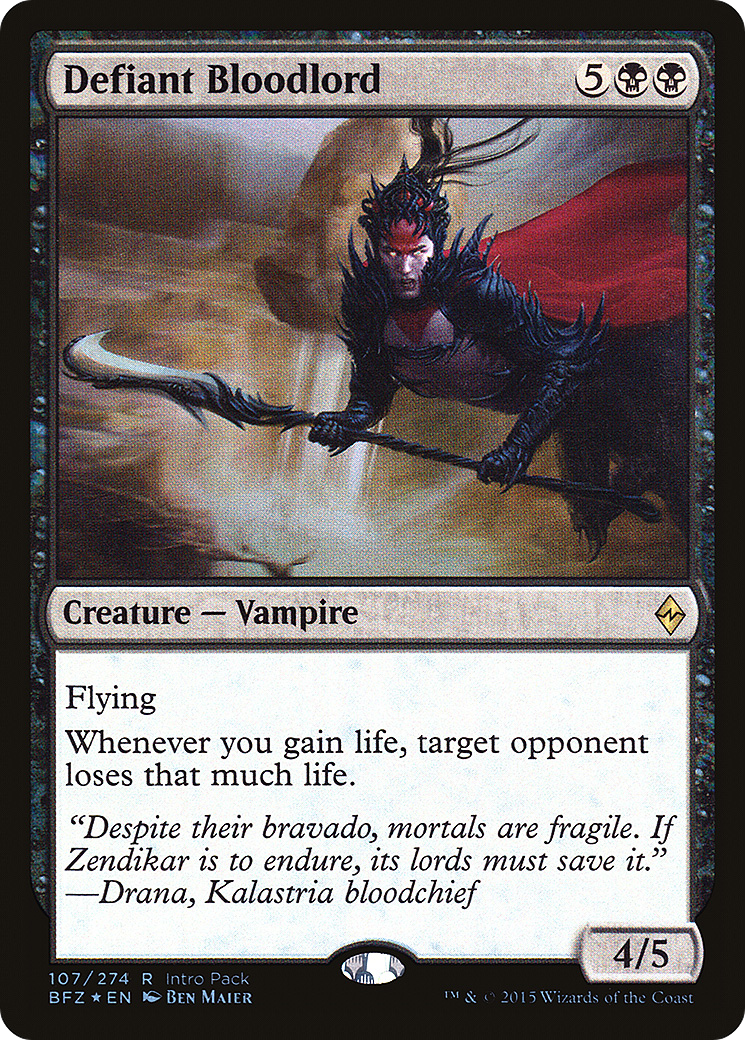 Defiant Bloodlord (PBFZ-107) - Battle for Zendikar Promos Foil
