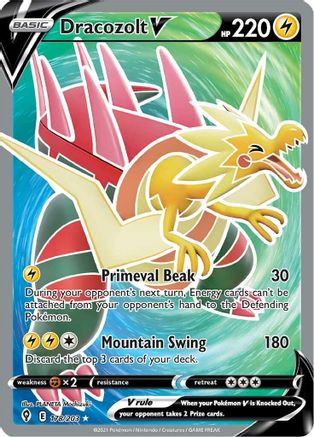 Dracozolt V 178/203 - Evolving Skies Holofoil