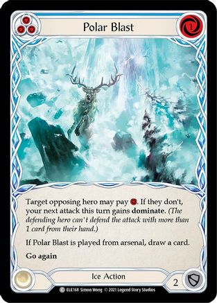 Polar Blast (Blue) (ELE168) - Tales of Aria 1st Edition Rainbow Foil