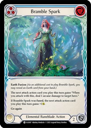 Bramble Spark (Blue) (ELE087) - Tales of Aria Unlimited Edition Rainbow Foil