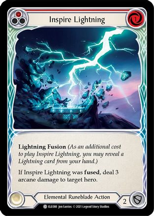 Inspire Lightning (Red) (ELE088) - Tales of Aria 1st Edition