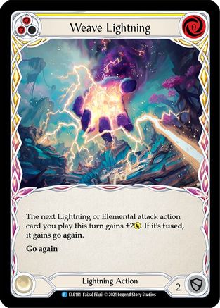 Weave Lightning (Yellow) (ELE181) - Tales of Aria 1st Edition