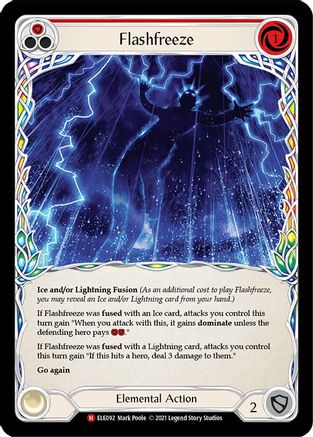 Flashfreeze (ELE092) - Tales of Aria 1st Edition Rainbow Foil