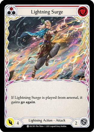 Lightning Surge (Red) (ELE189) - Tales of Aria Unlimited Edition