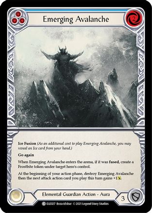 Emerging Avalanche (Blue) (ELE027) - Tales of Aria Unlimited Edition