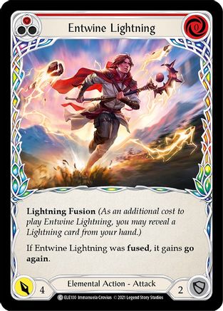 Entwine Lightning (Red) (ELE100) - Tales of Aria 1st Edition