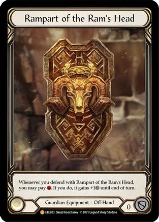 Rampart of the Ram's Head (ELE203) - Tales of Aria 1st Edition Cold Foil