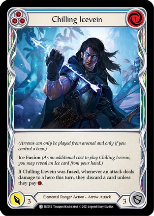 Chilling Icevein (Blue) (ELE052) - Tales of Aria 1st Edition