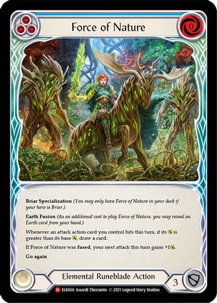 Force of Nature (ELE066) - Tales of Aria 1st Edition Rainbow Foil