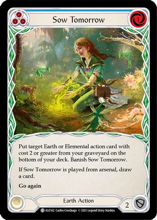 Sow Tomorrow (Blue) (ELE142) - Tales of Aria 1st Edition Rainbow Foil