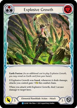 Explosive Growth (Red) (ELE067) - Tales of Aria Unlimited Edition Rainbow Foil